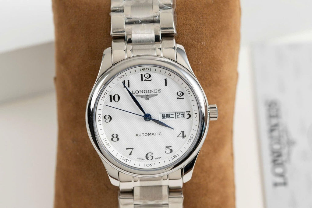 Longines Watch White Dial Metal Wire 38.5mm