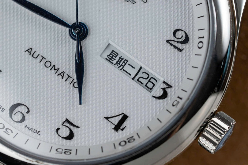 Longines Watch White Dial Metal Wire 38.5mm