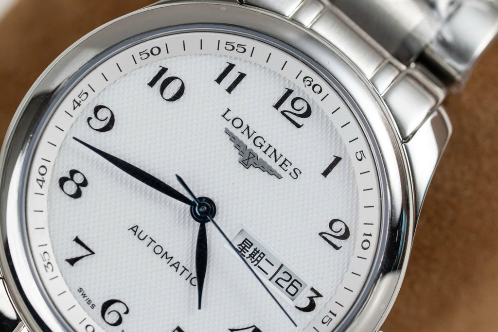 Longines Watch White Dial Metal Wire 38.5mm