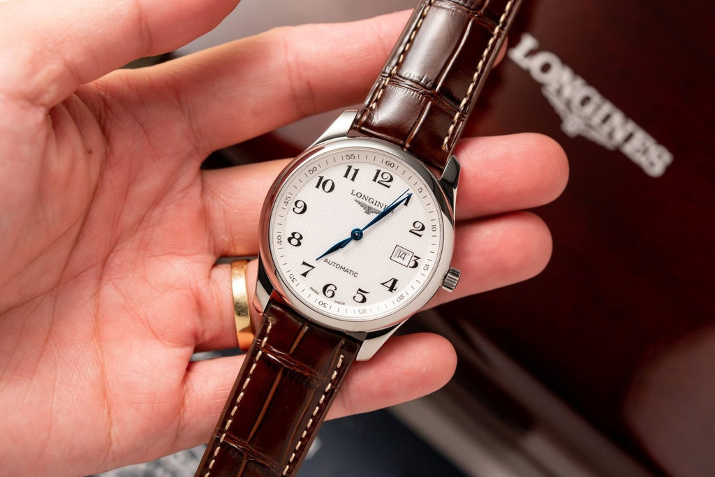 Longines Watch L2.628.5.78.7 White Dial Leather Strap 38.5mm