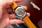 Longines Watch L2.628.5.78.7 White Dial Leather Strap 38.5mm