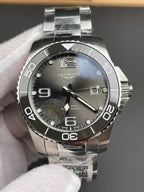 Longines Watch HydroConquest Gray Dial Automatic Swiss Movement 43mm