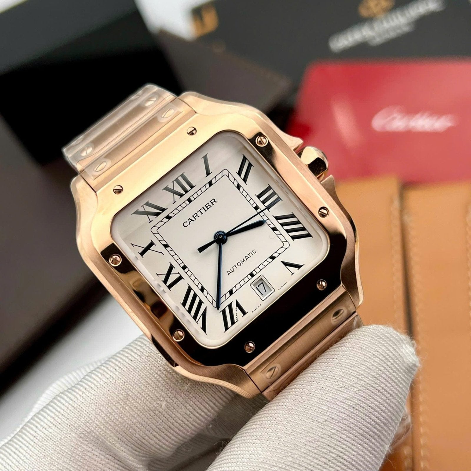 Cartier Santos WGSA0018 Watch Yellow 39.8mm