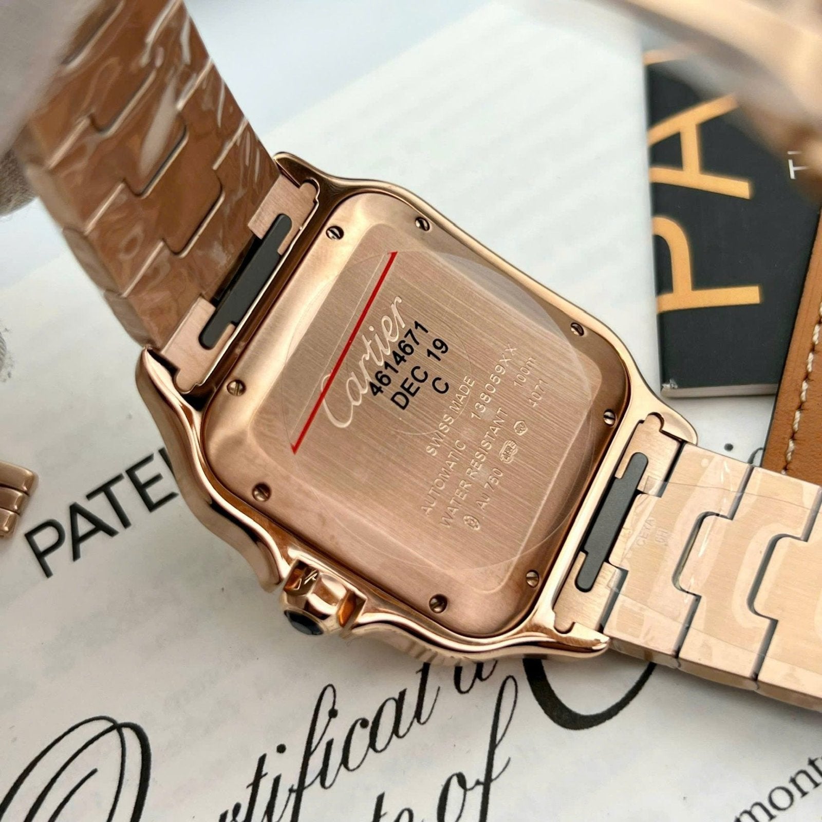 Cartier Santos WGSA0018 Watch Yellow 39.8mm