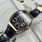 Franck Muller V45 Men’s Watch Blue Rose Gold Case 45mm