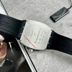 Franck Muller V45 Watch Black Leather Strap 45mm