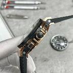 Hublot Watch Big Bang King Gold Black Dial Rubber Strap 44mm