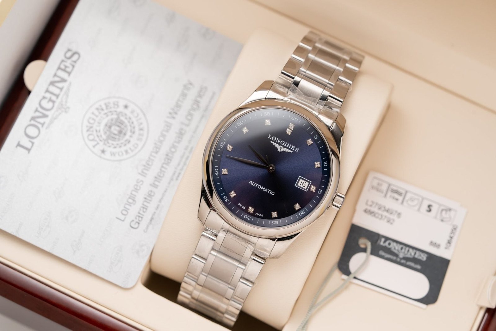 Longines Watch Lyre L4.961.4.92.6 Blue Dial Metal Wire 40mm