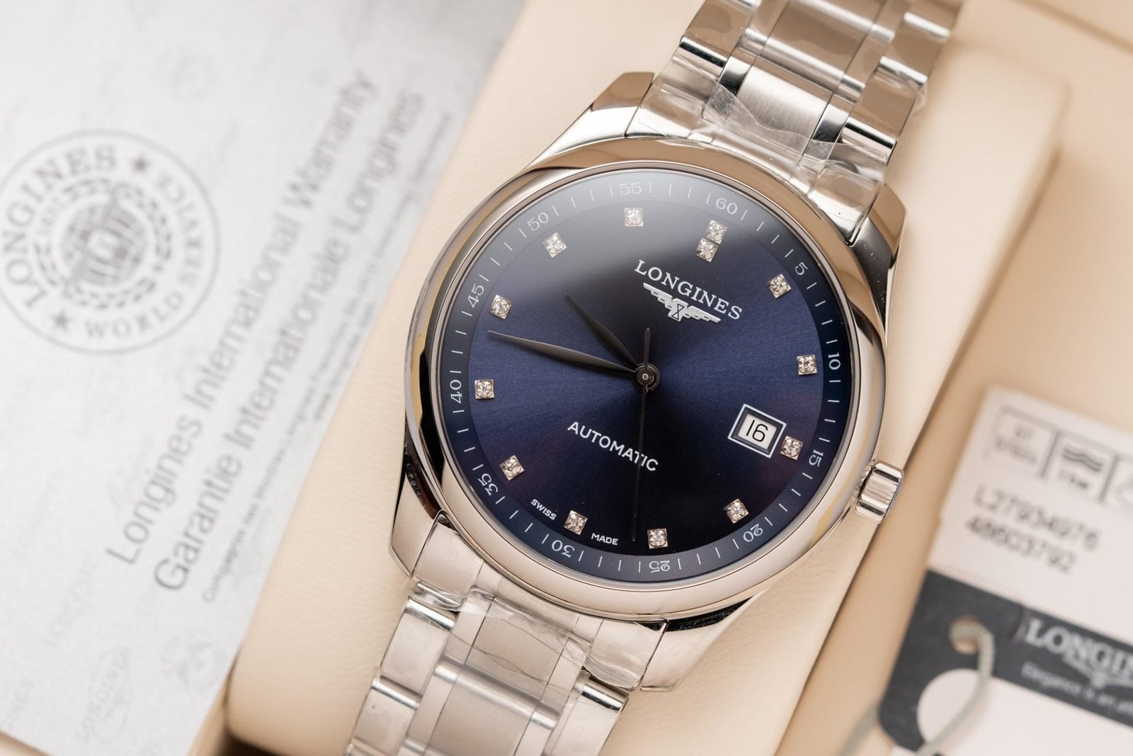 Longines Watch Lyre L4.961.4.92.6 Blue Dial Metal Wire 40mm