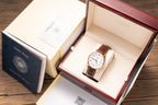 Longines Watch L2.628.5.78.7 White Dial Leather Strap 38.5mm