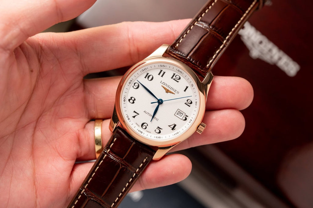 Longines Watch L2.628.5.78.7 White Dial Leather Strap 38.5mm