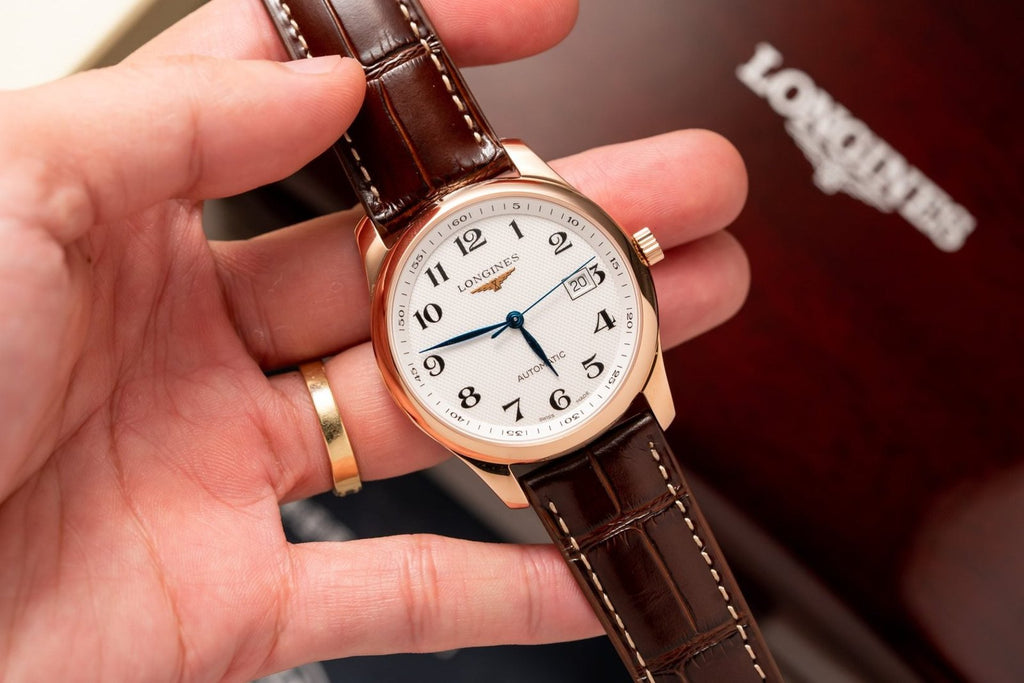 Longines Watch L2.628.5.78.7 White Dial Leather Strap 38.5mm