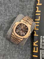 Patek Philippe Nautilus 5712R Watch Rose Gold Chocolate Dial 40mm