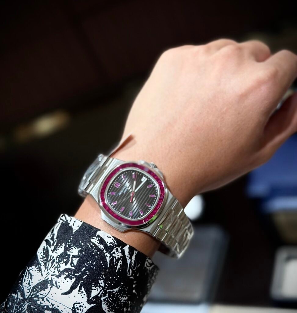 Patek Philippe Nautilus 5723 With Red Ruby Stone Watch 40mm