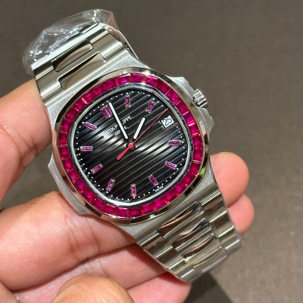 Patek Philippe Nautilus 5723 With Red Ruby Stone Watch 40mm