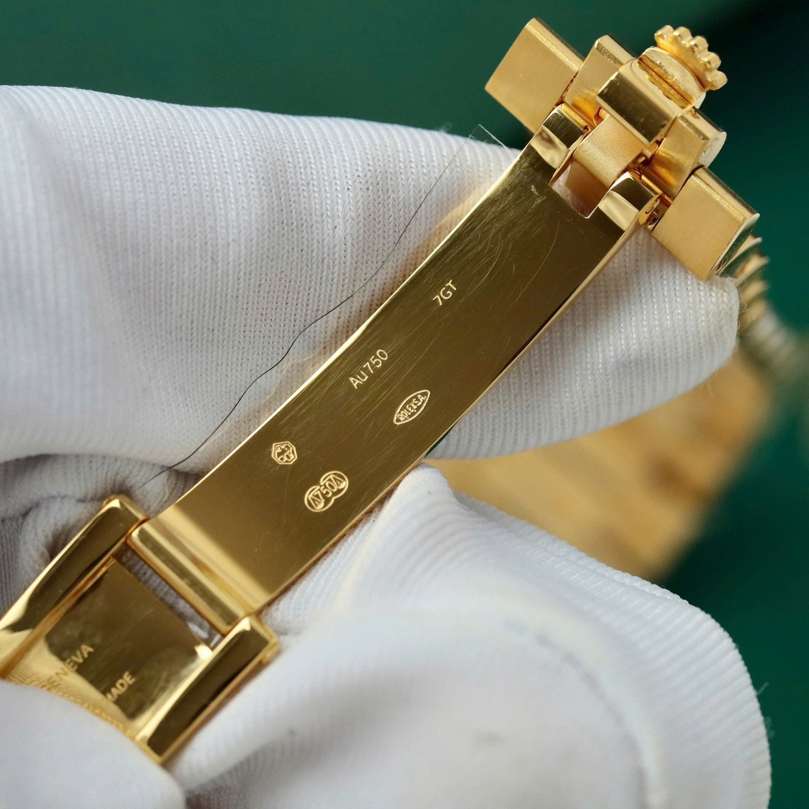 Rolex Day-Date Ombre Green Dial Watch Gold Wrapped 40mm