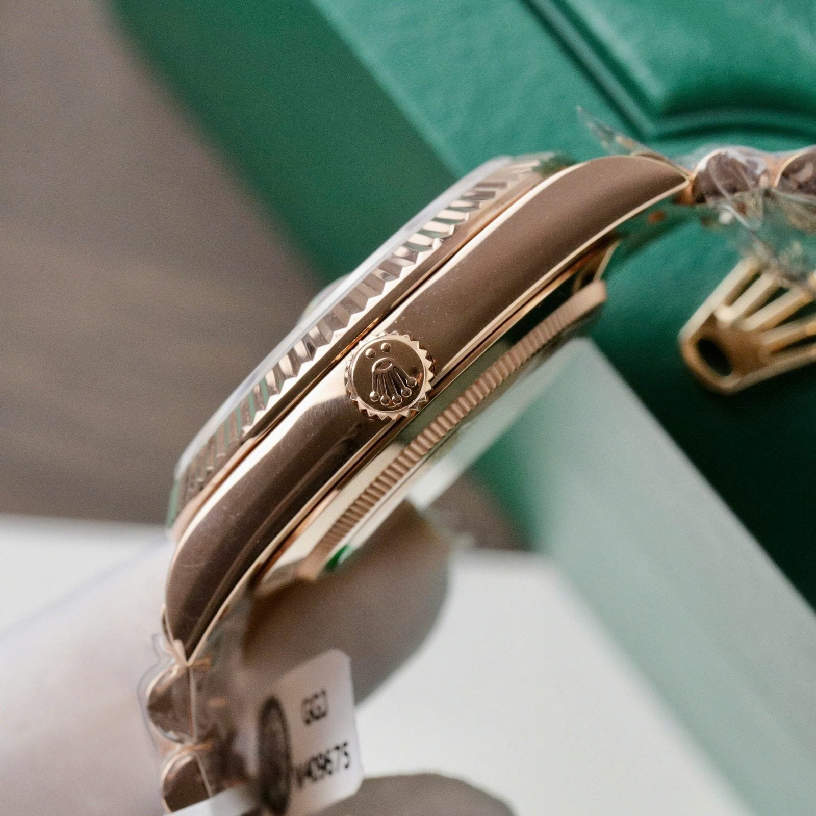Rolex Day-Date Dial Blue Watch 18K Gold Wrapped 40mm