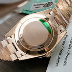 Rolex Day-Date Dial Blue Watch 18K Gold Wrapped 40mm