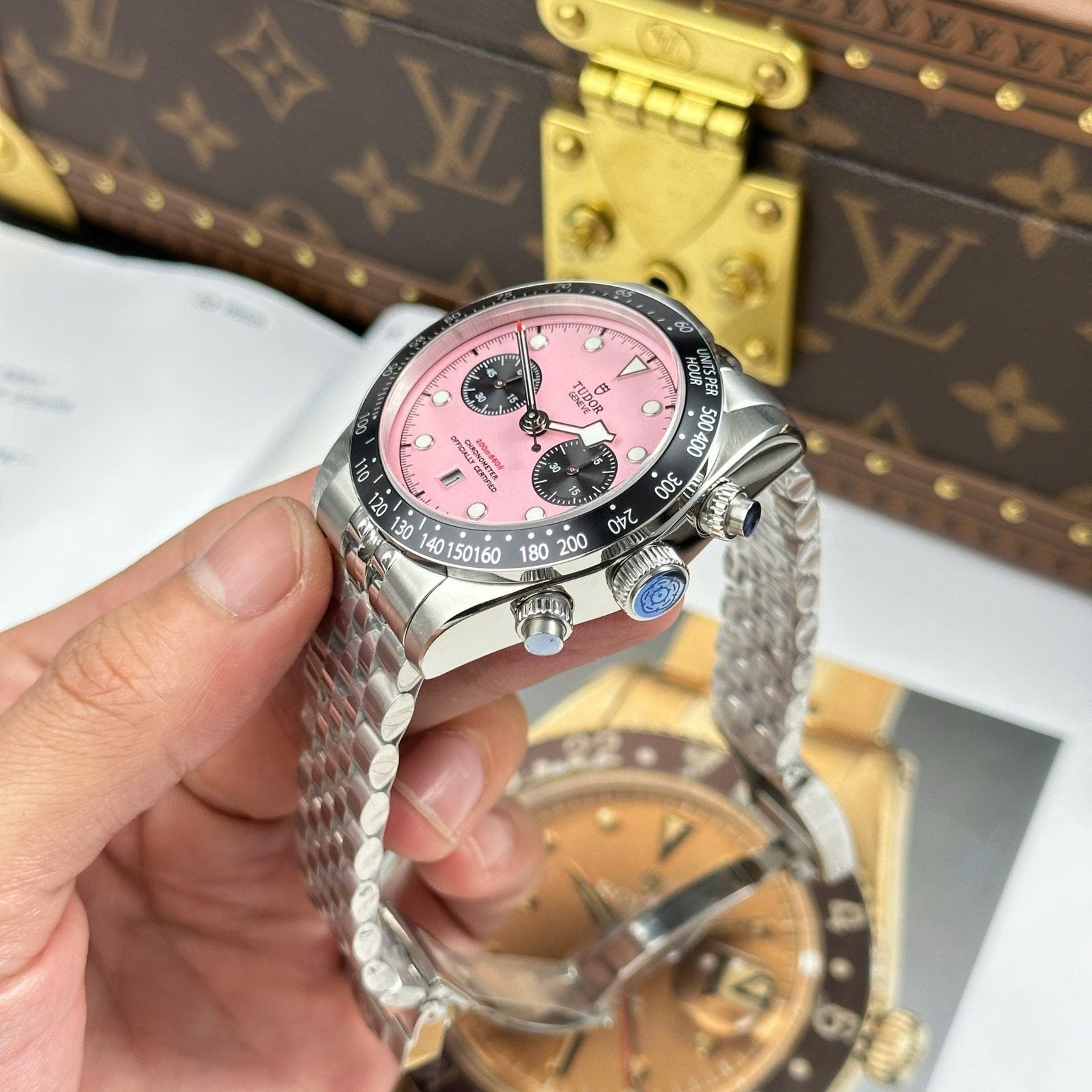 Tudor Watch Black Bay Chronograph Pink Dial 41mm