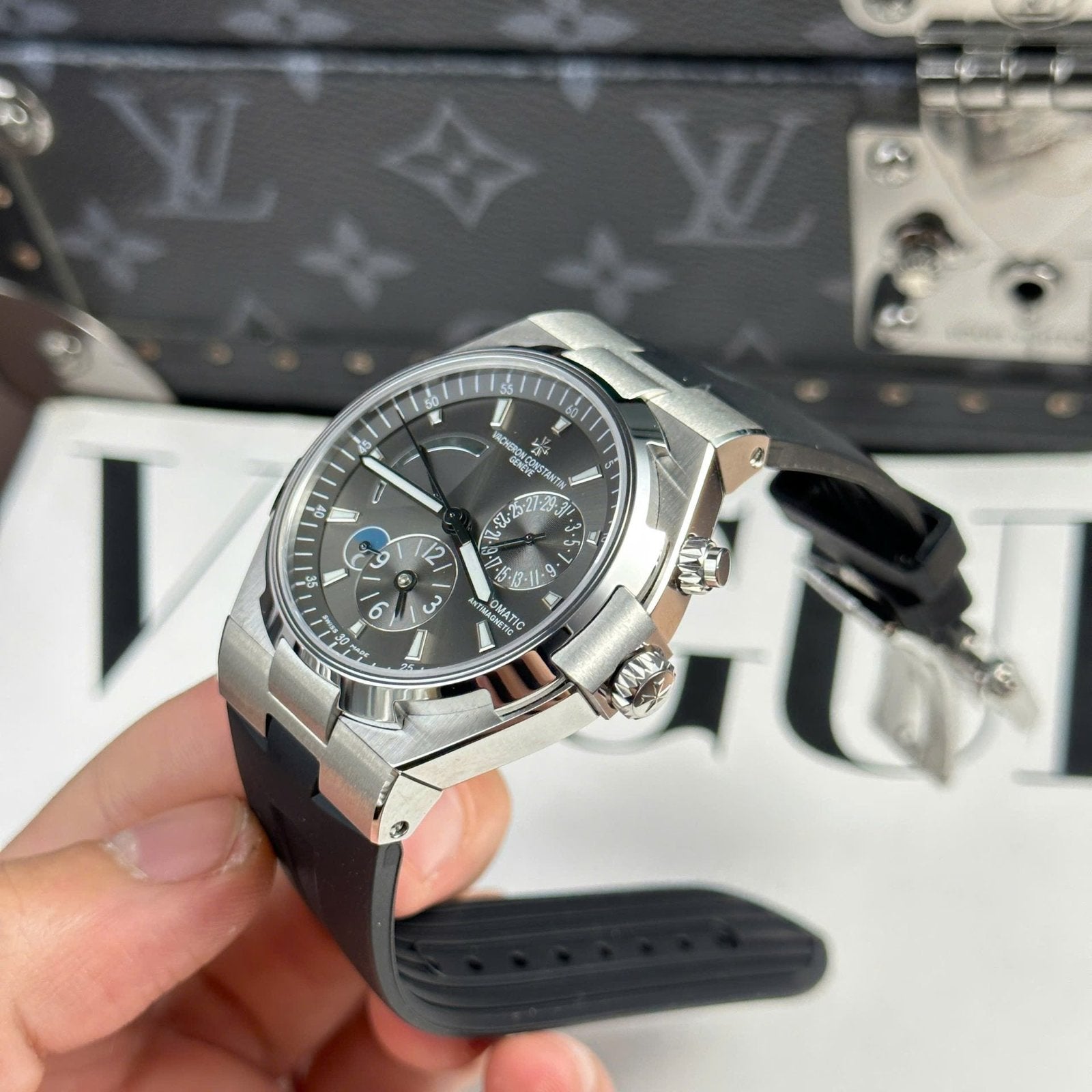 Vacheron Constantin Watch Overseas Dual Time 47450 Gray 42mm