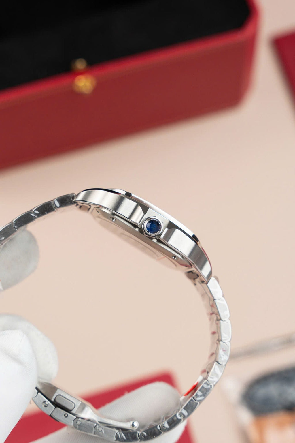 Cartier Santos WSA0065 Watch Women Dial Brown 35mm