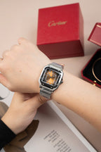 Cartier Santos WSA0065 Watch Women Dial Brown 35mm