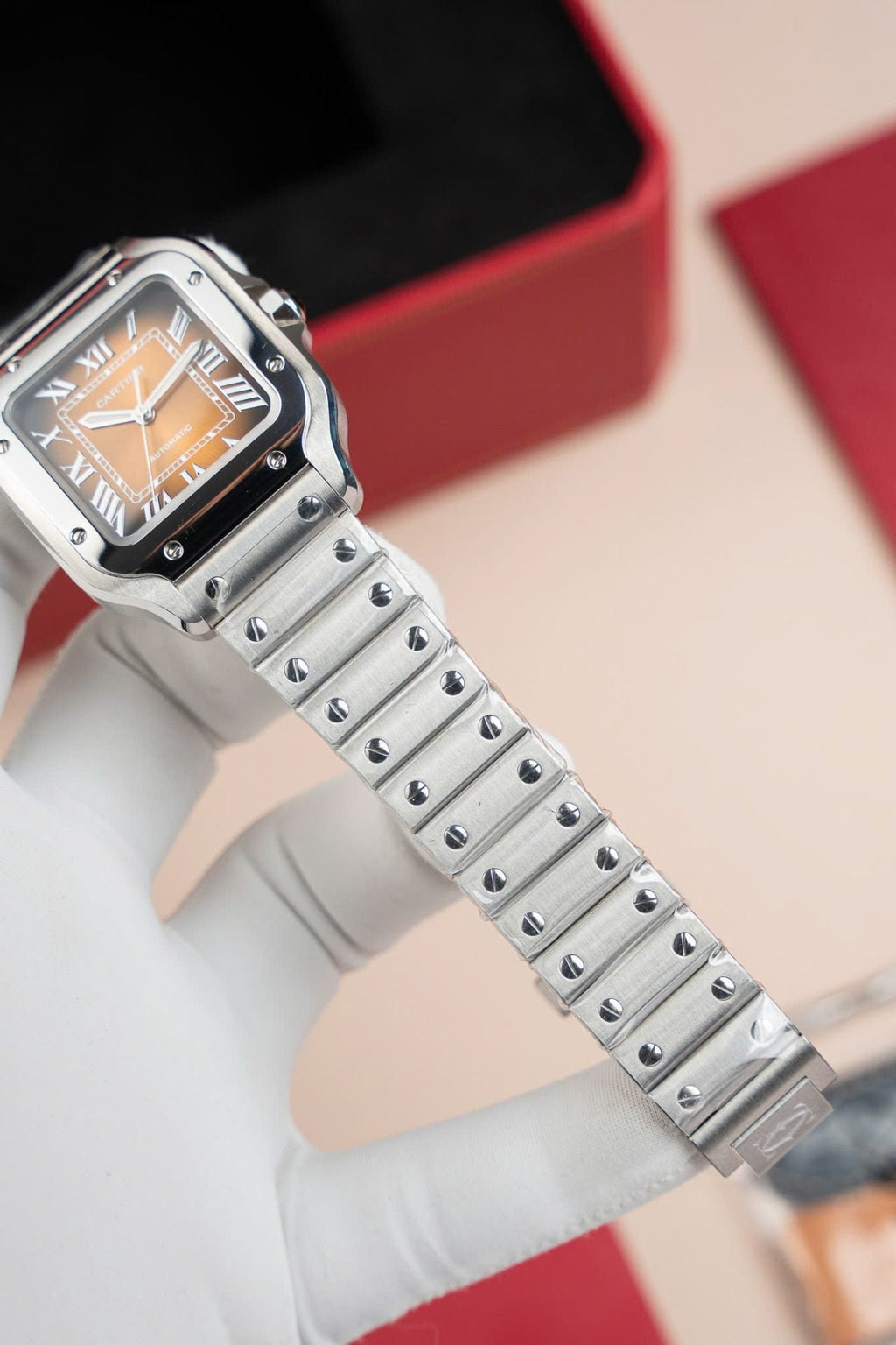Cartier Santos WSA0065 Watch Women Dial Brown 35mm