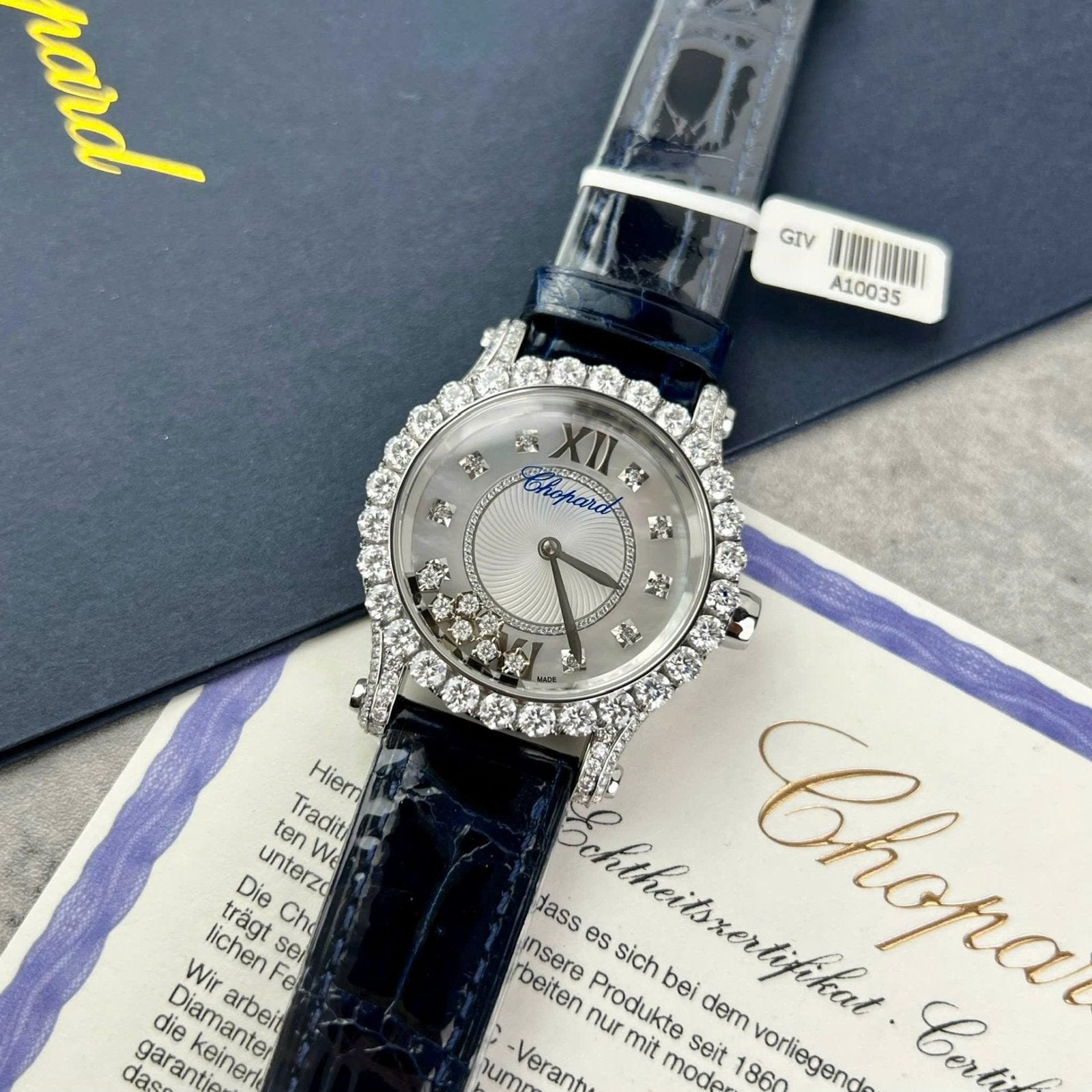 Chopard Women Watch Diamonds Moissanite 34mm