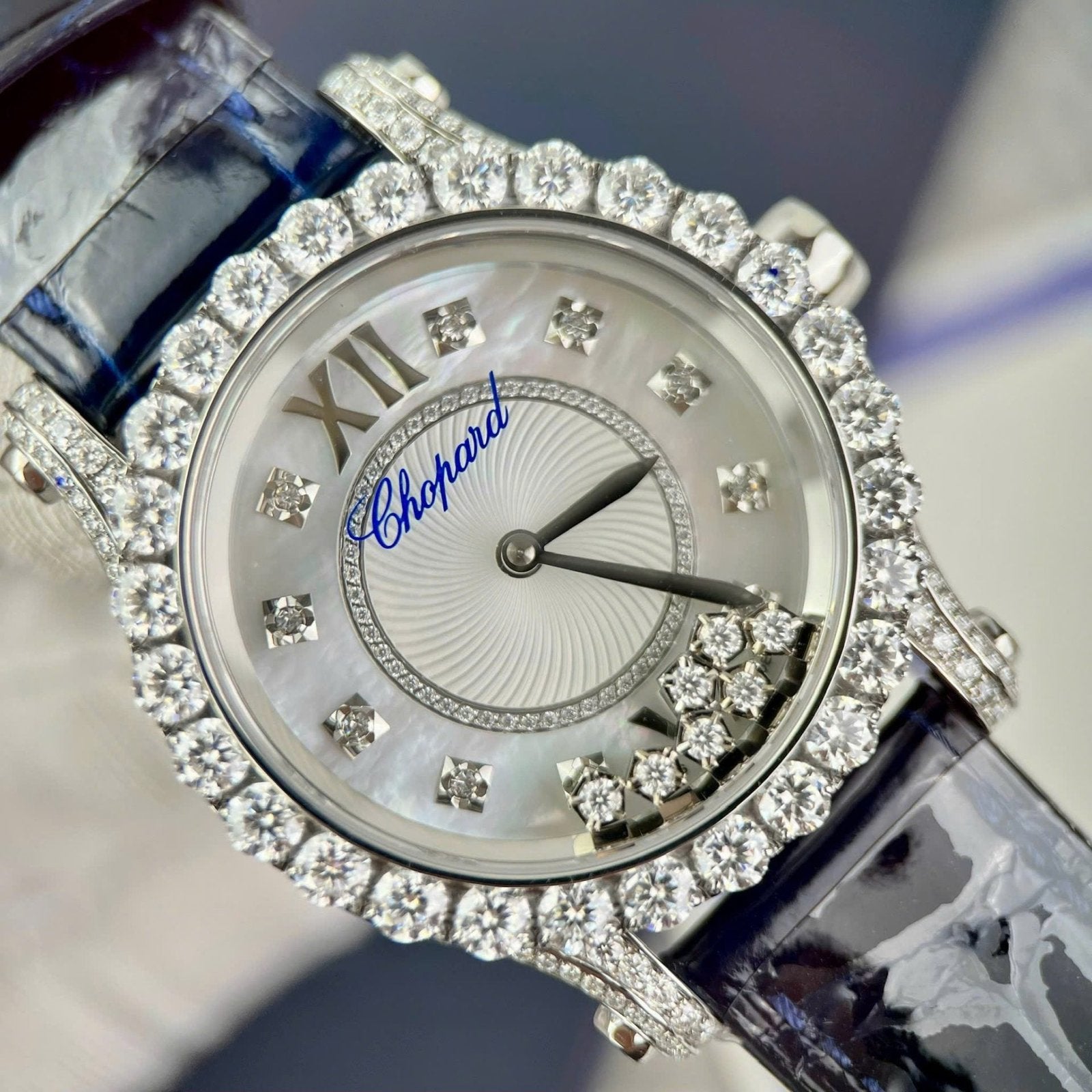 Chopard Women Watch Diamonds Moissanite 34mm