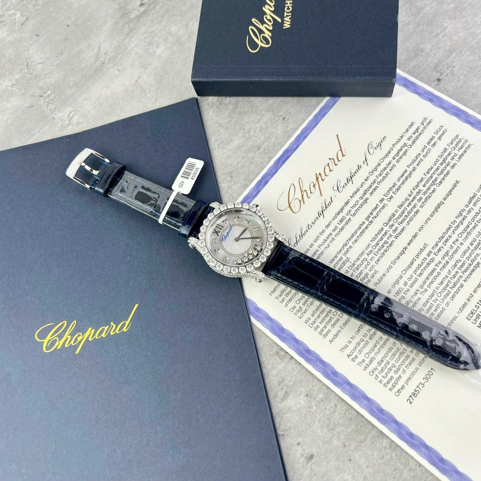 Chopard Women Watch Diamonds Moissanite 34mm