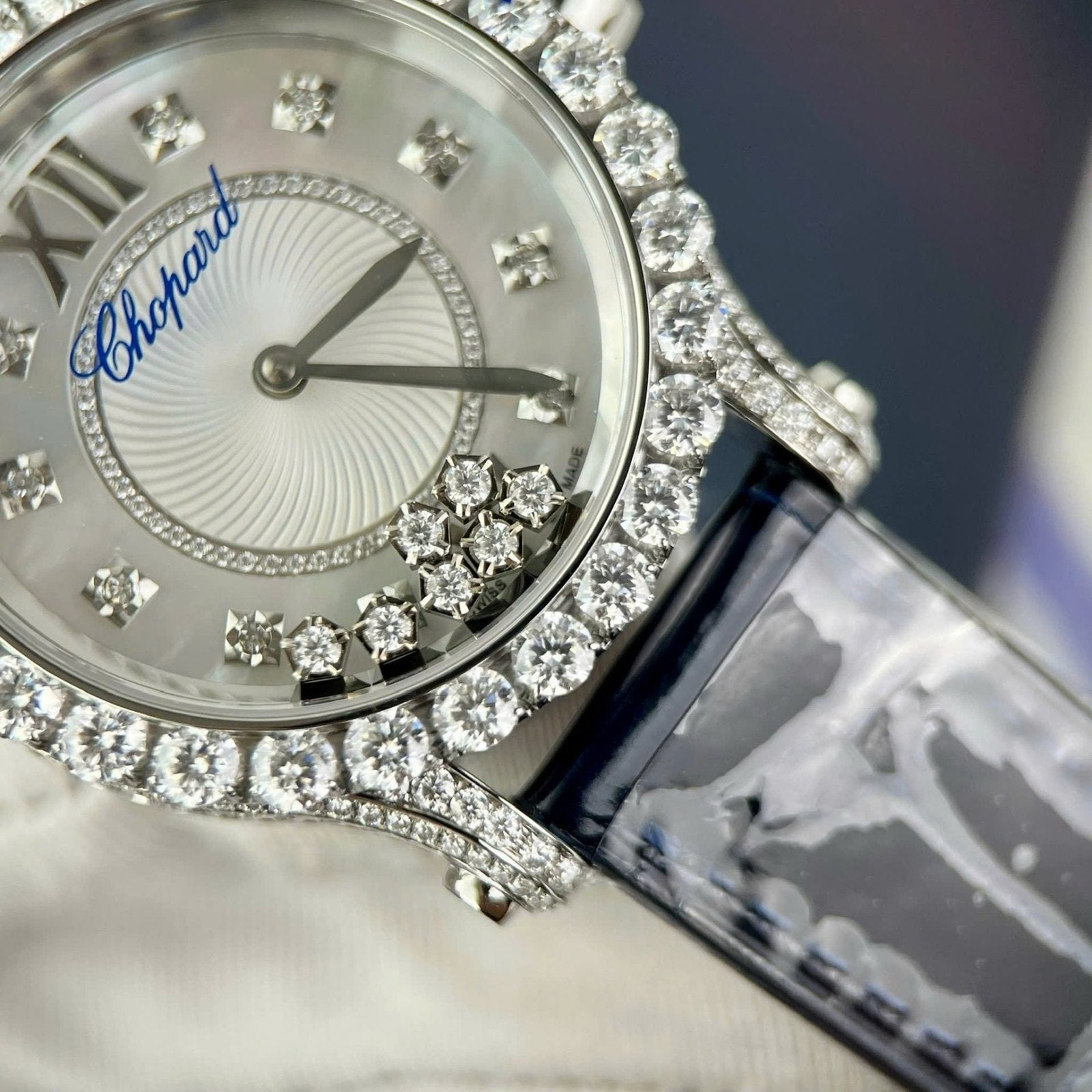 Chopard Women Watch Diamonds Moissanite 34mm