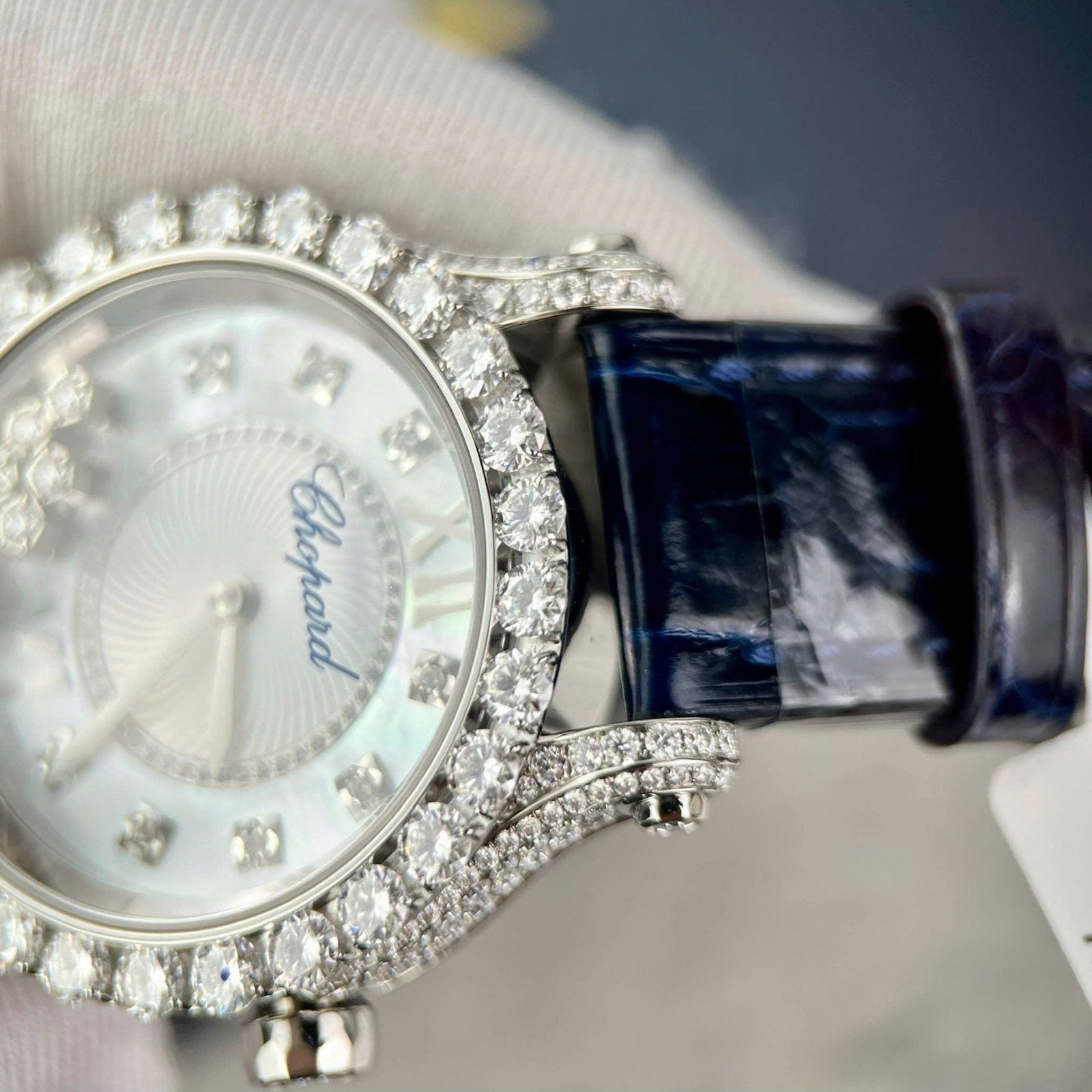 Chopard Women Watch Diamonds Moissanite 34mm