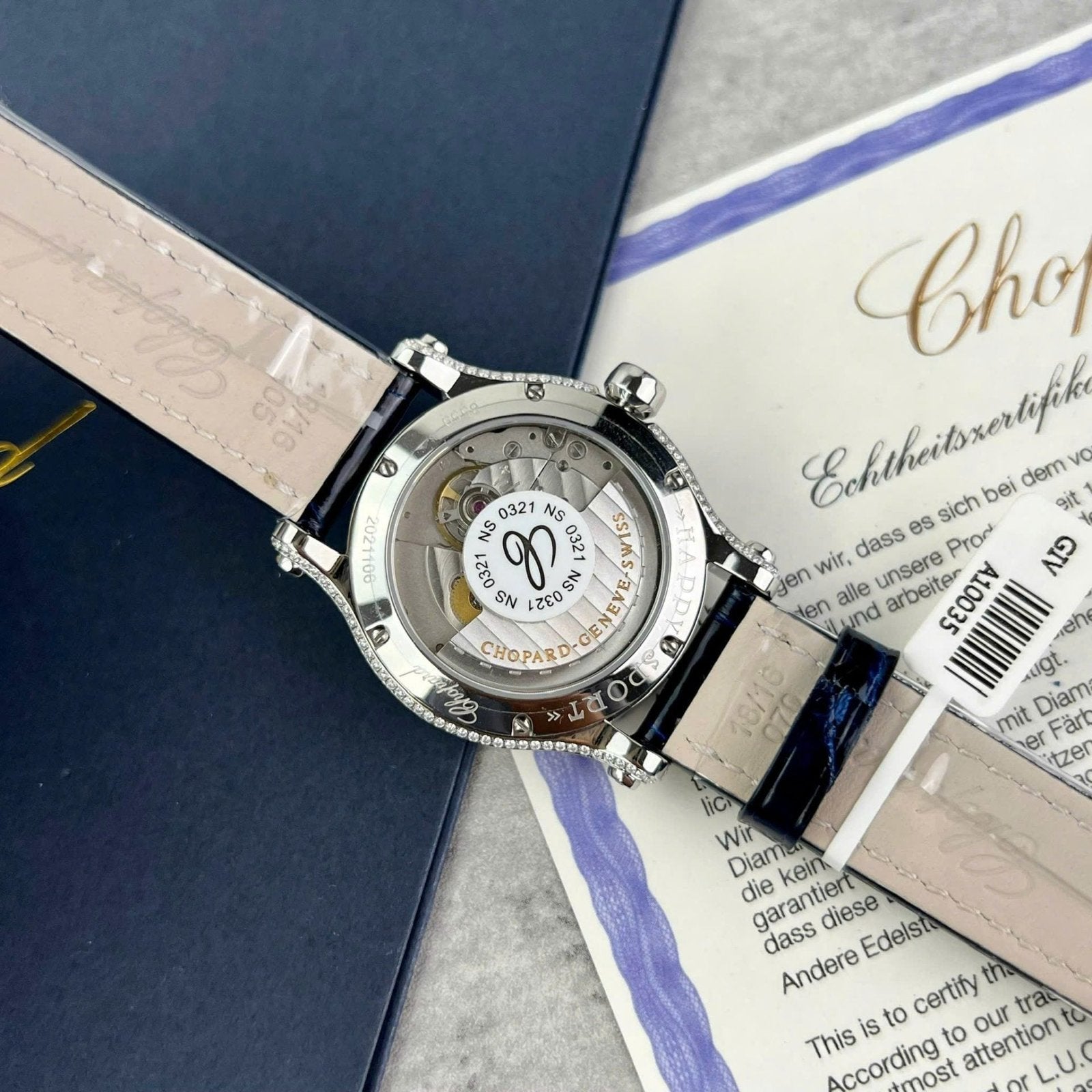 Chopard Women Watch Diamonds Moissanite 34mm