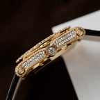 Chopard Happy Sport 274809 Watch 18K Gold Wrapped + Diamonds Moissanite 36mm