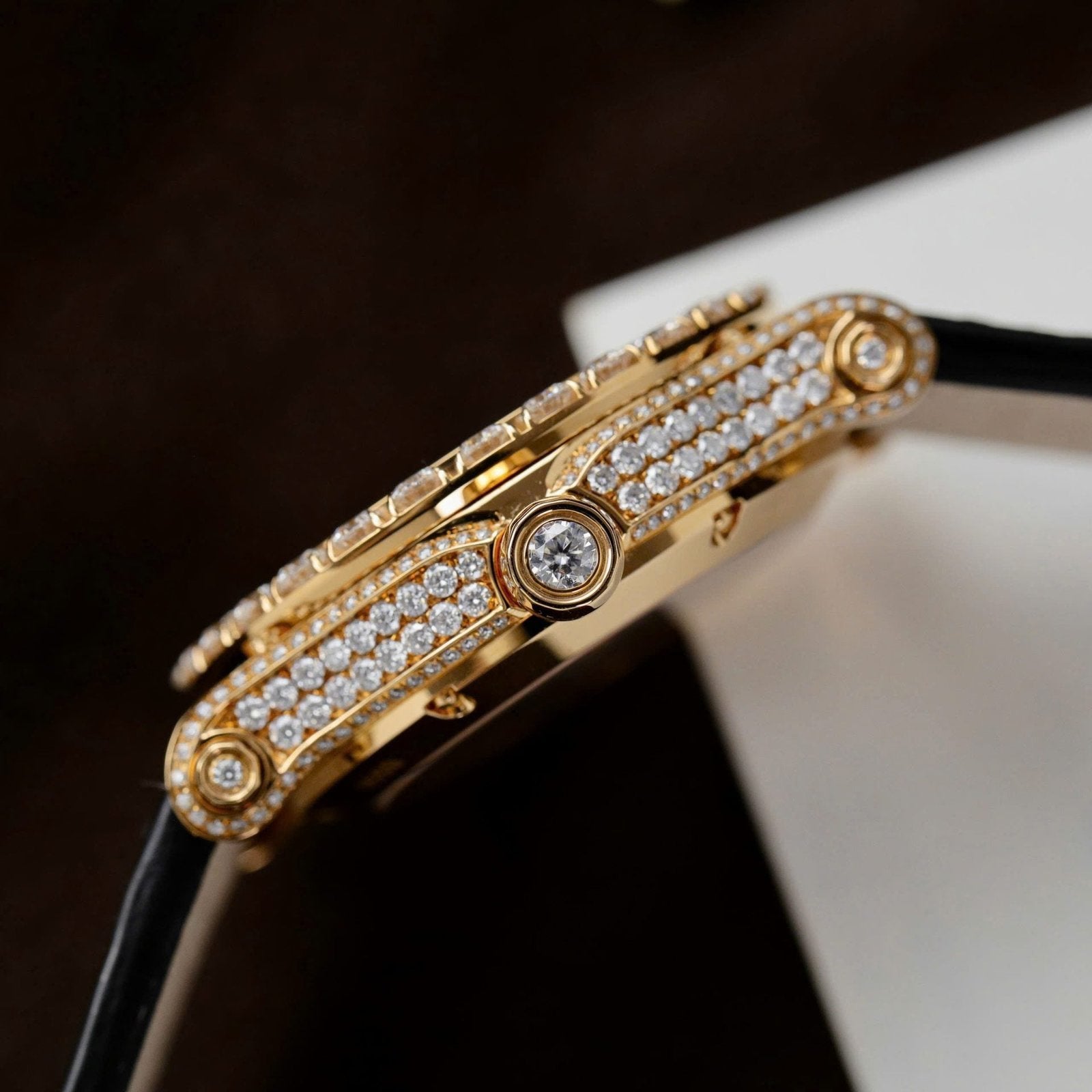 Chopard Happy Sport 274809 Watch 18K Gold Wrapped + Diamonds Moissanite 36mm