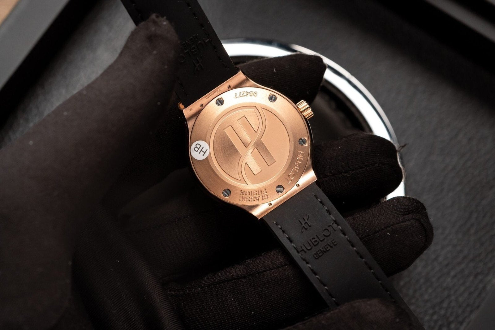 Hublot Watch Classic Fusion King Gold Leather Strap 33mm