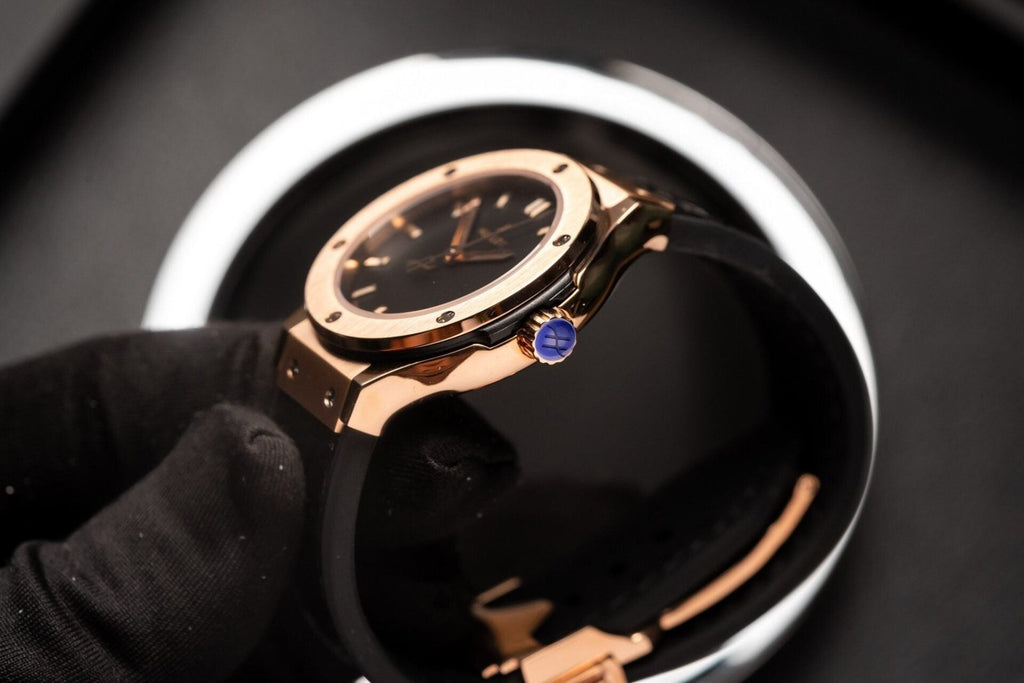 Hublot Watch Classic Fusion King Gold Leather Strap 33mm
