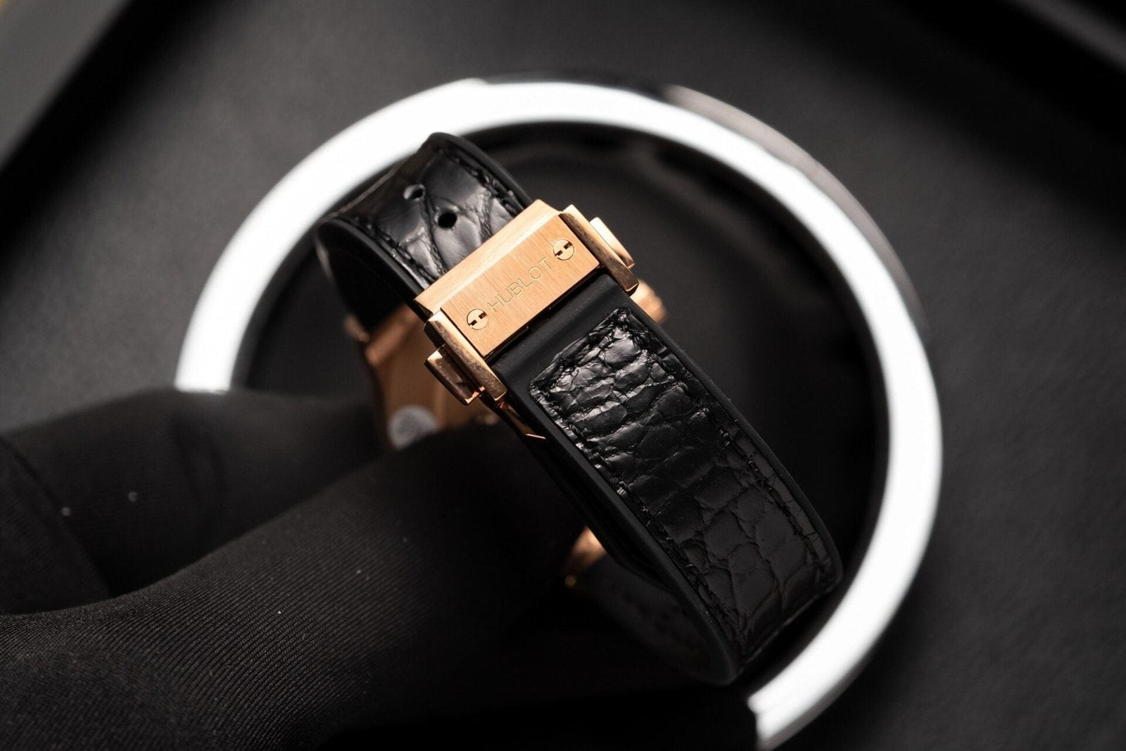Hublot Watch Classic Fusion King Gold Leather Strap 33mm