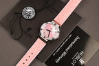 Hublot Classic Fusion Watch Dial Mother Of Pearl Pink + Moissanite Diamonds 33mm