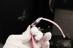 Hublot Classic Fusion Watch Dial Mother Of Pearl Pink + Moissanite Diamonds 33mm