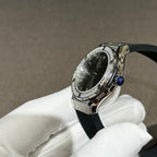 Hublot Watch With Moissanite Diamonds Rubber Strap 33mm