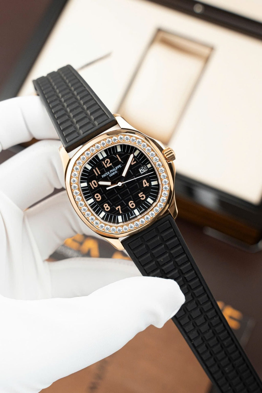 Patek Philippe Aquanaut 5067 Moissanite Diamonds 35.6mm
