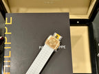 Patek Philippe Aquanaut 5067A Watch White With Stone Bezel 35.6mm