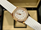 Patek Philippe Aquanaut 5067A Watch White With Stone Bezel 35.6mm