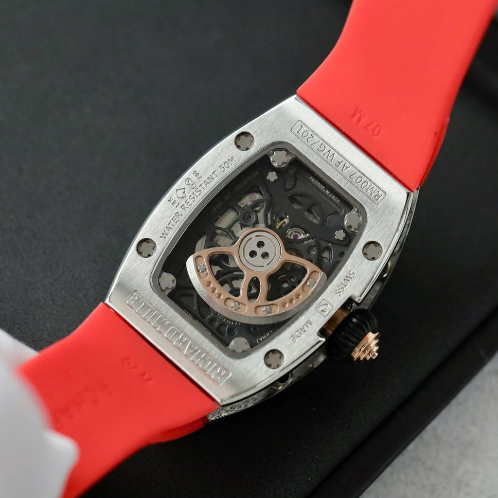 Richard Mille RM007 Red Watch Diamond Moissanite 36mm
