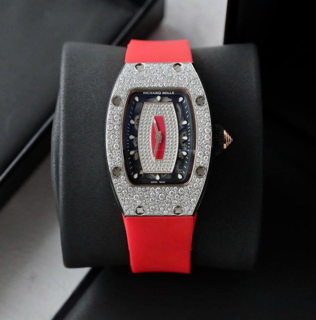 Richard Mille RM007 Red Watch Diamond Moissanite 36mm