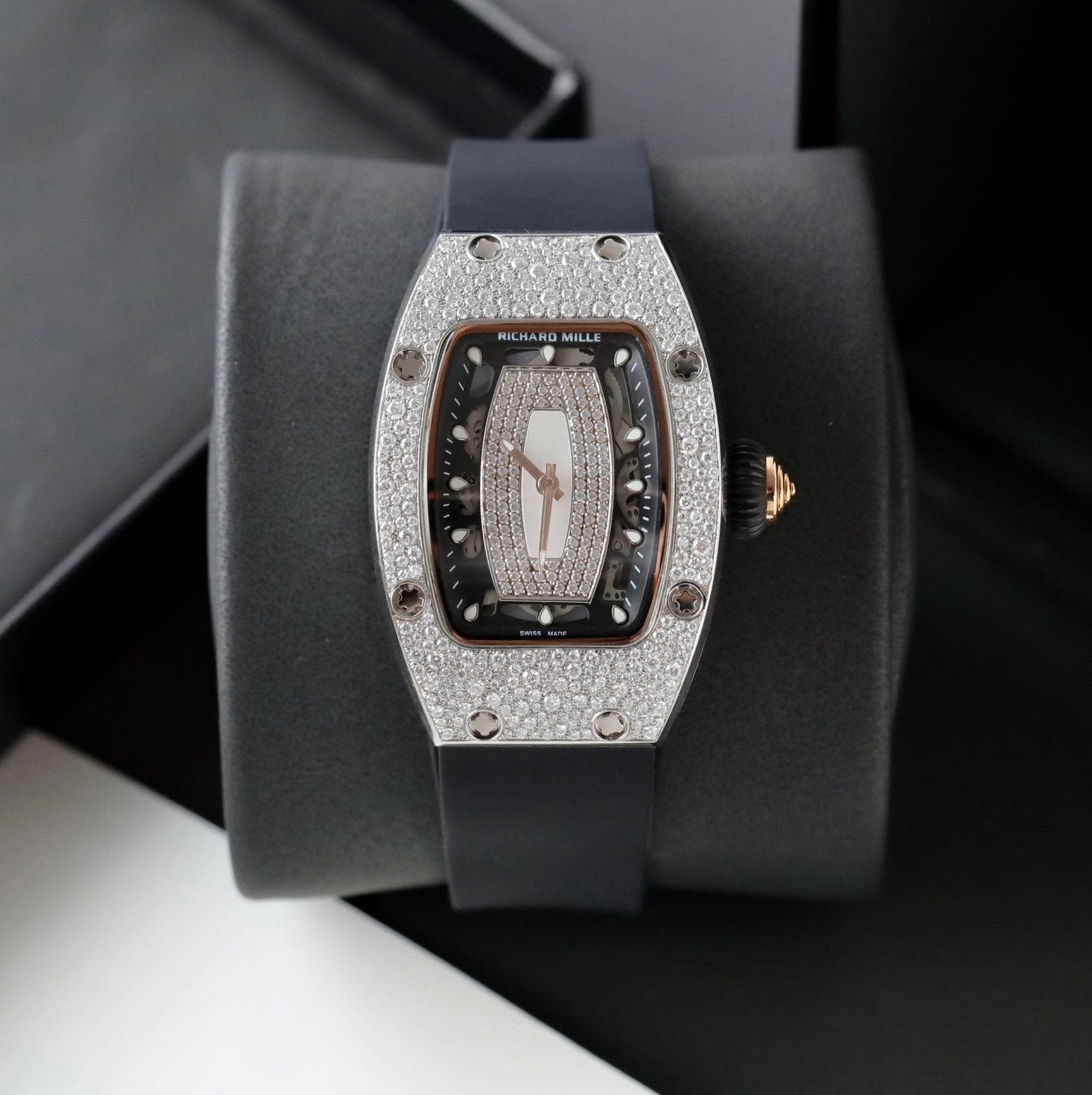 Richard Mille RM007 Watch Full Diamonds Moissanite  36mm