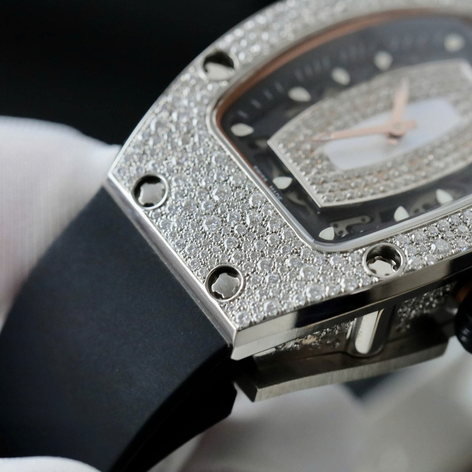 Richard Mille RM007 Watch Full Diamonds Moissanite  36mm