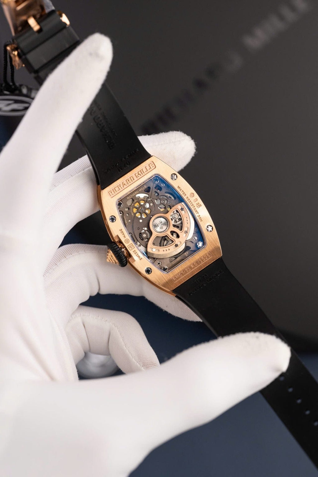 Richard Mille RM07-01 Rose Gold Watch Automatic Movement 36mm