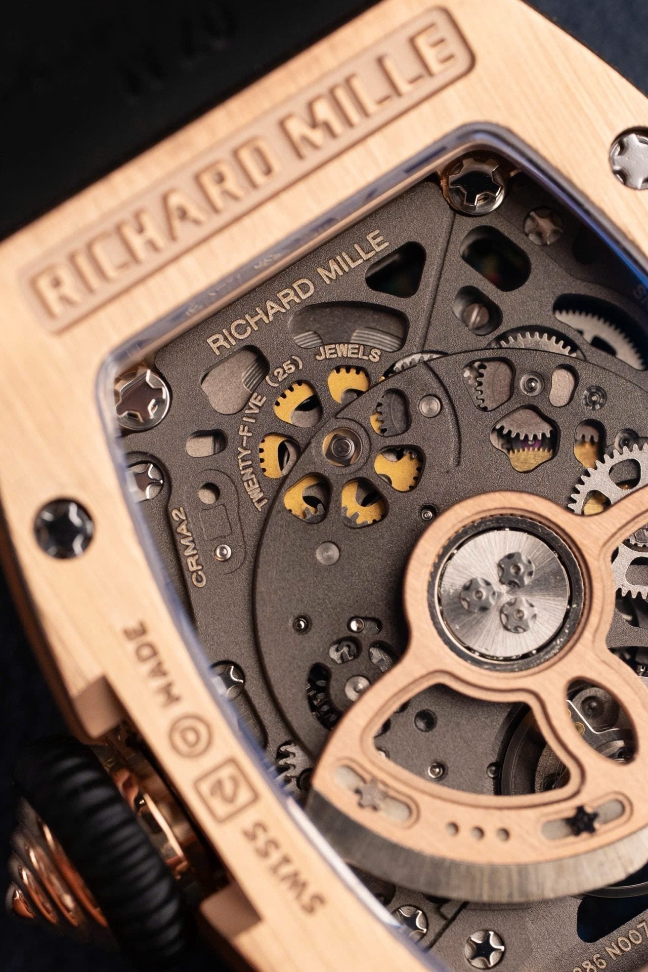 Richard Mille RM07-01 Rose Gold Watch Automatic Movement 36mm